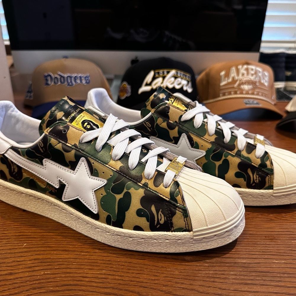 Bape X Adidas Superstar 80s Green ‘ABC Camo Green’